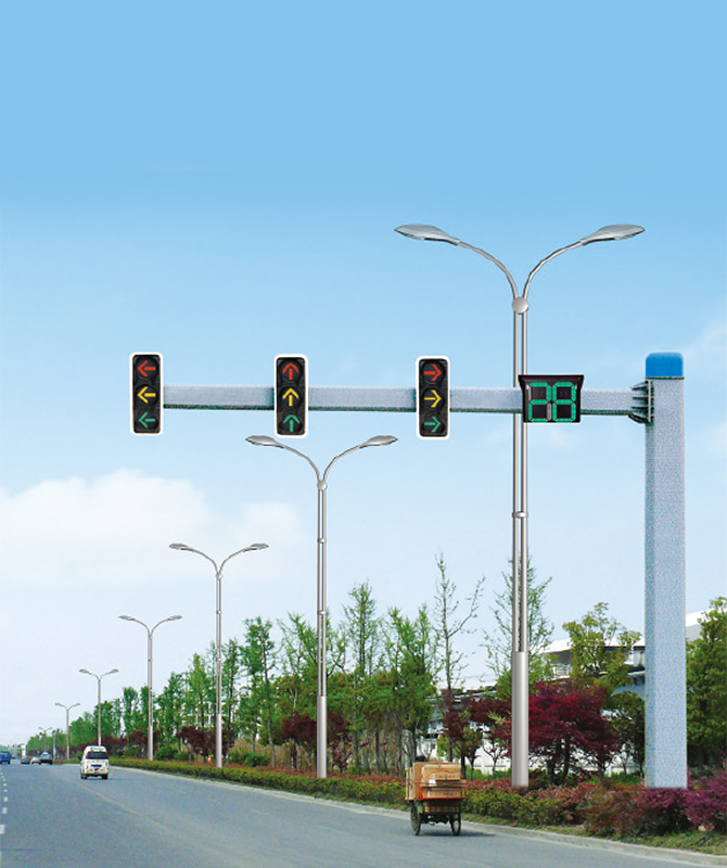 불평등 한 팔각형 신호 극 신호 라이트 폴